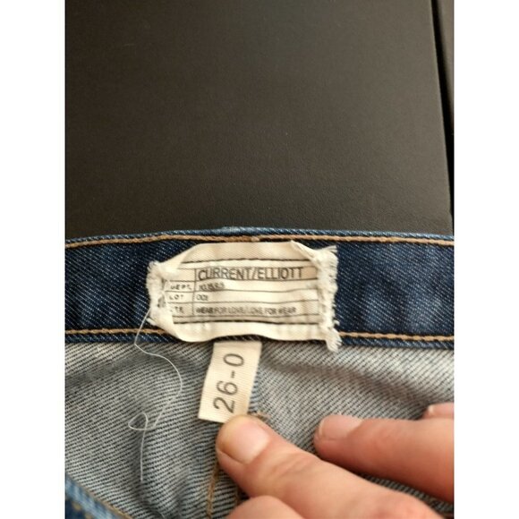Current/Elliott Button Fly Medium Wash Slim fit Jeans, women's size 26 - Picture 7 of 11